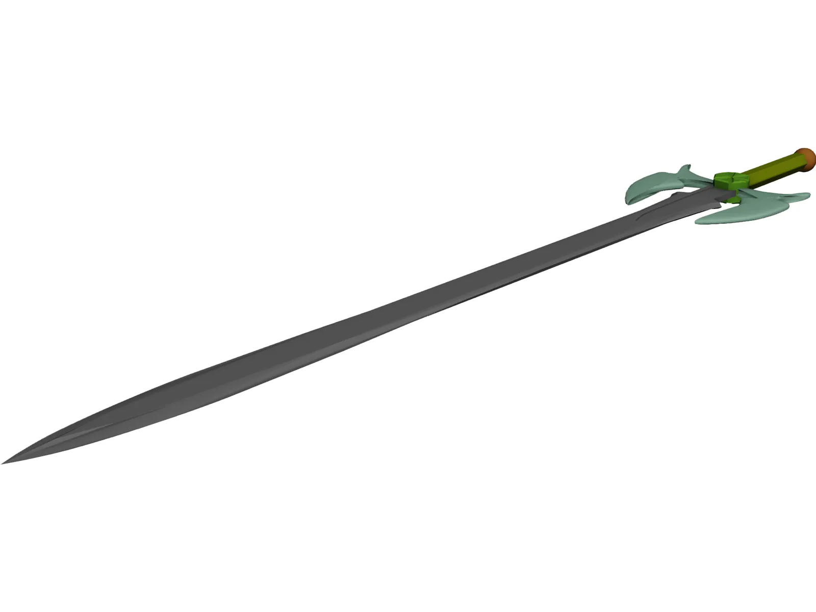 Fantasy Sword 3D Model main preview