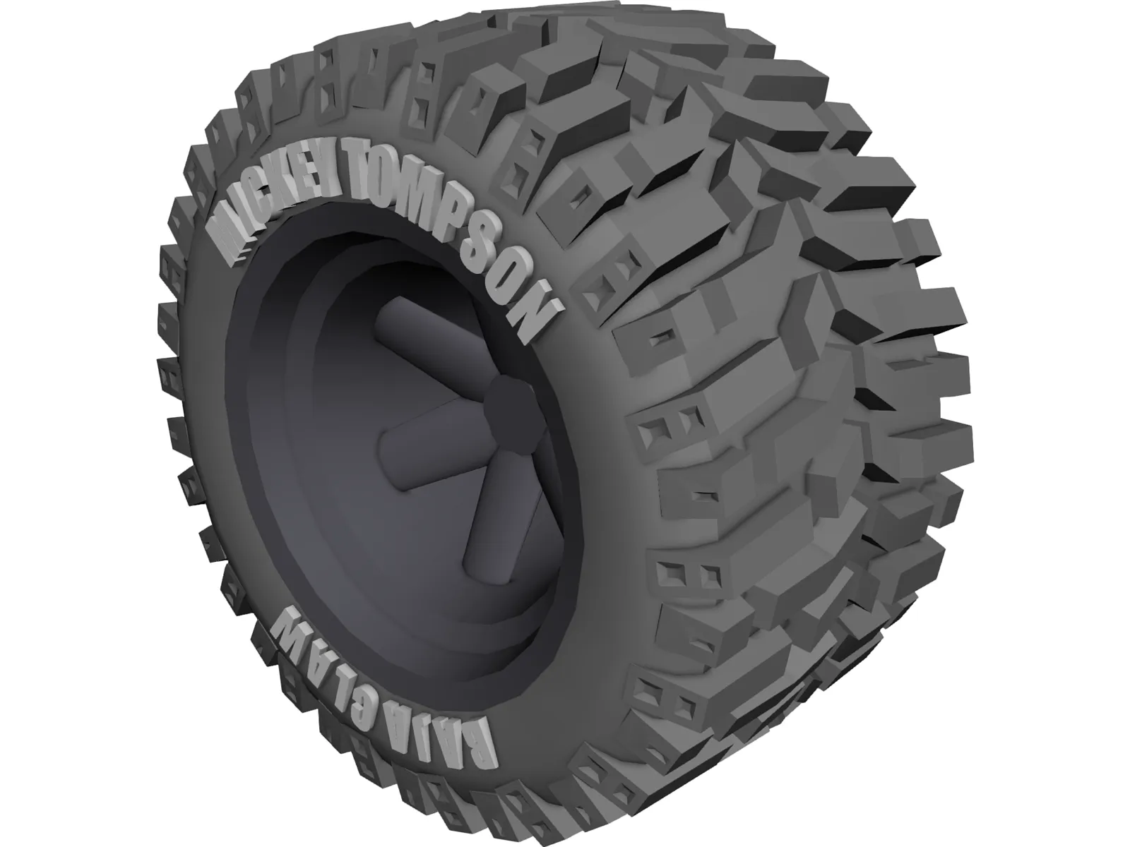 Micky Tompson Baja Claw Tyre 3D Model main preview