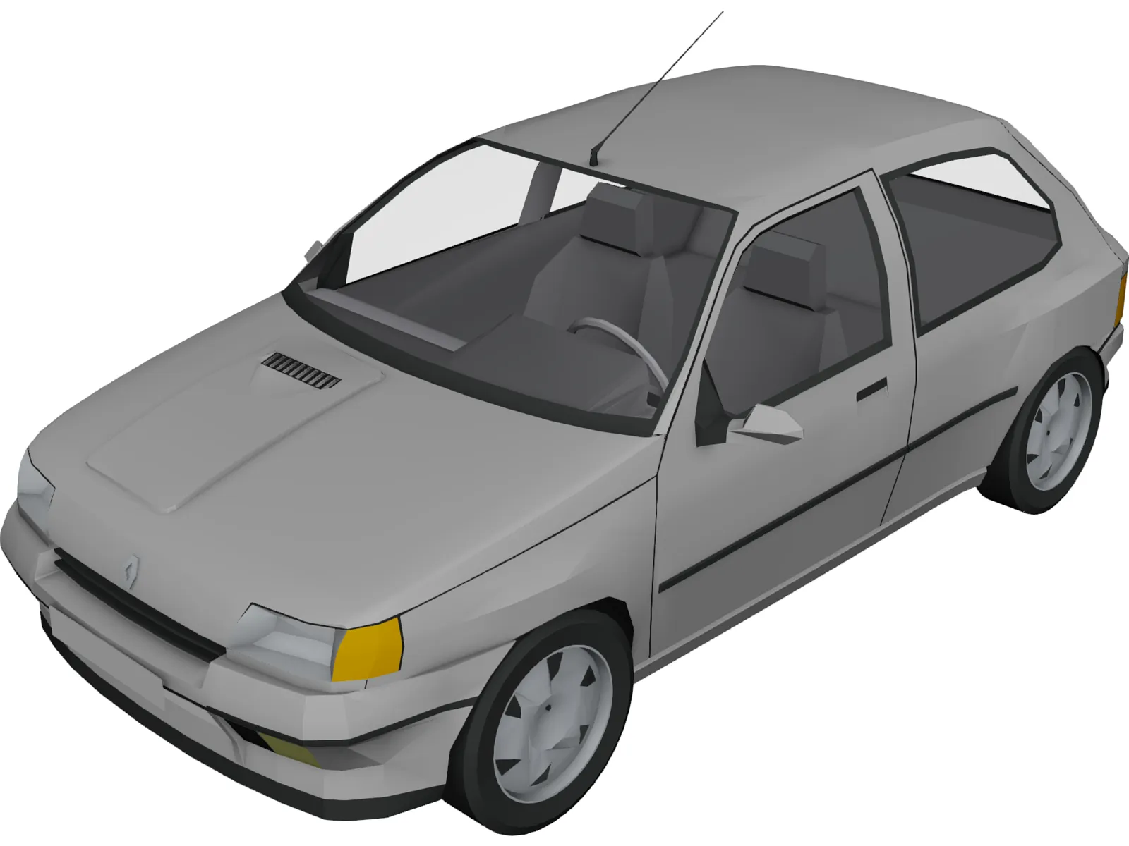 Renault Clio 3D Model main preview