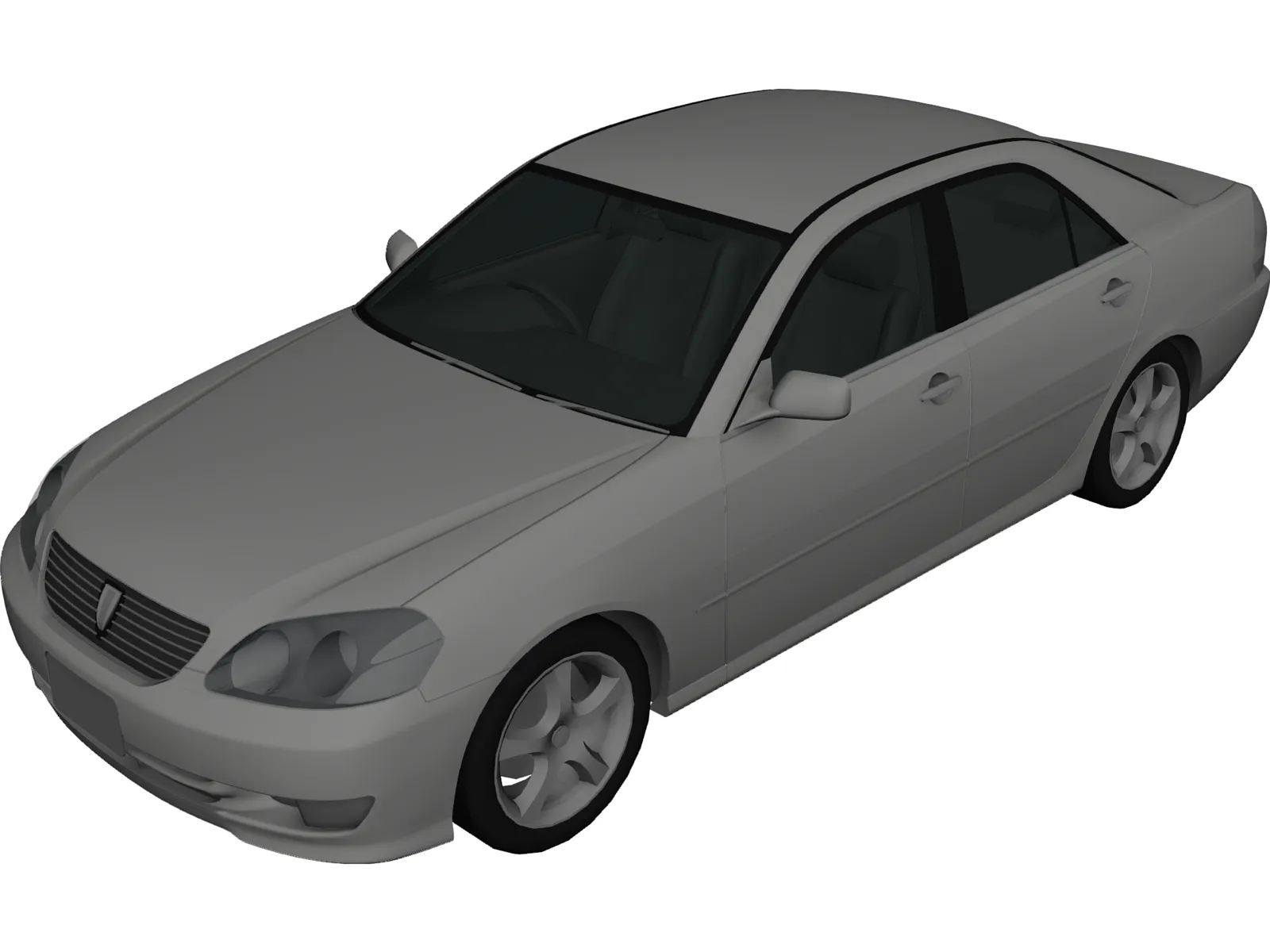 Toyota Mark II (2000) 3D Model main preview