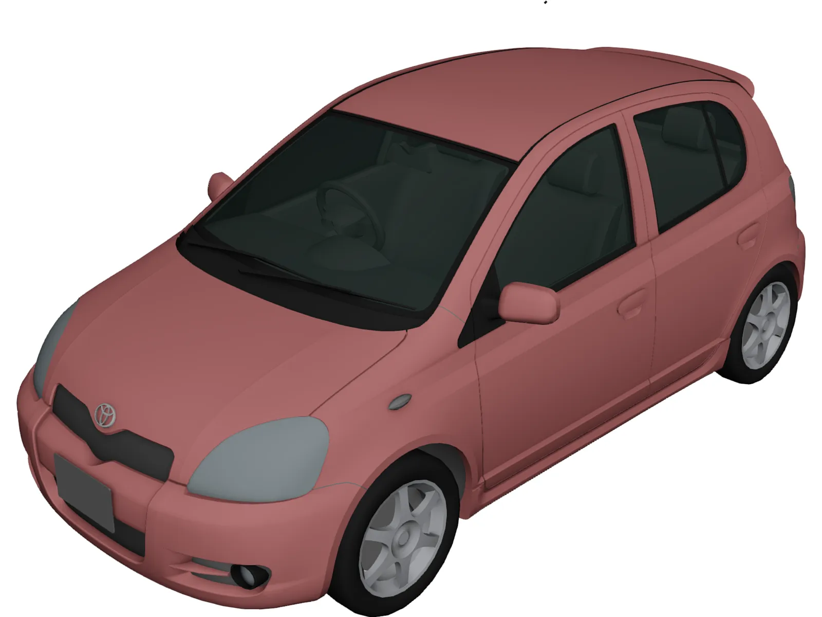 Toyota Yaris 3D Model main preview
