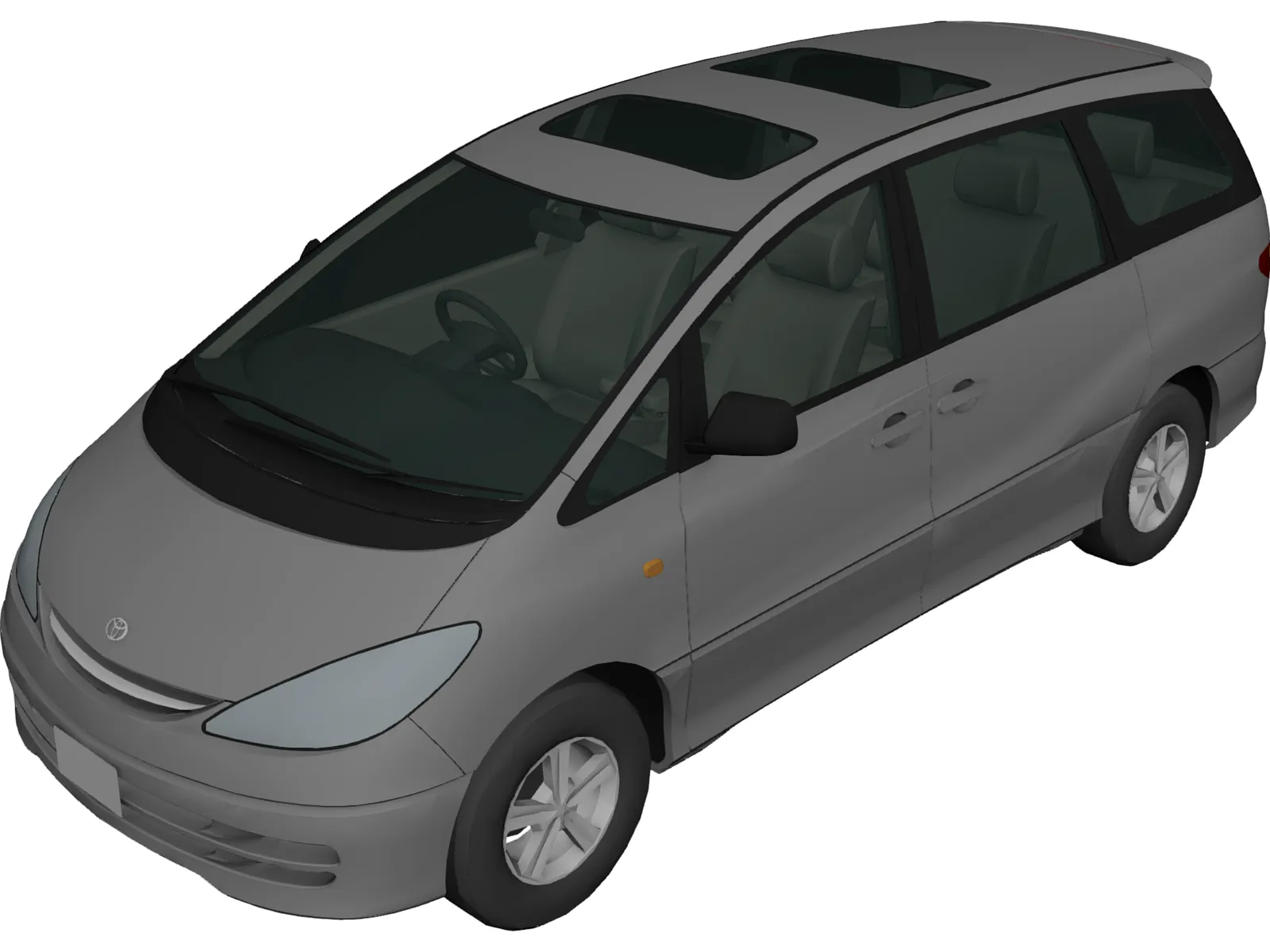 Toyota Privia [Estima] 3D Model main preview