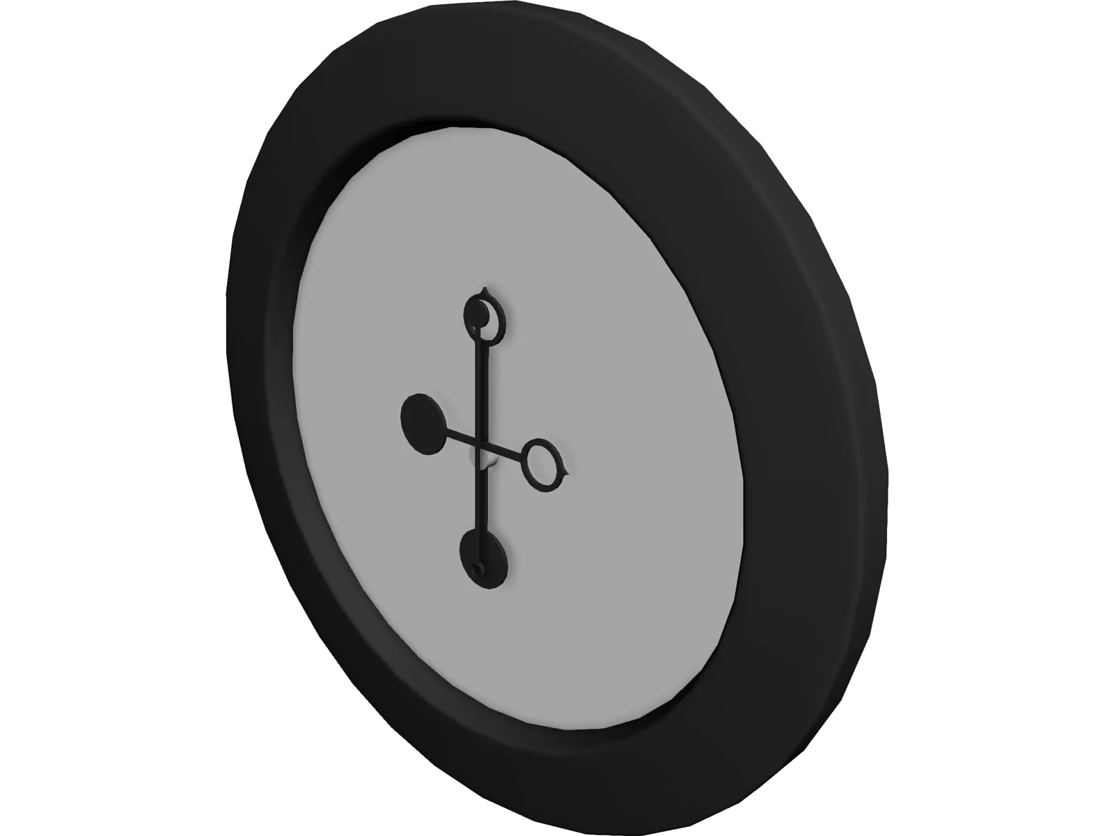Clock 3D Model main preview