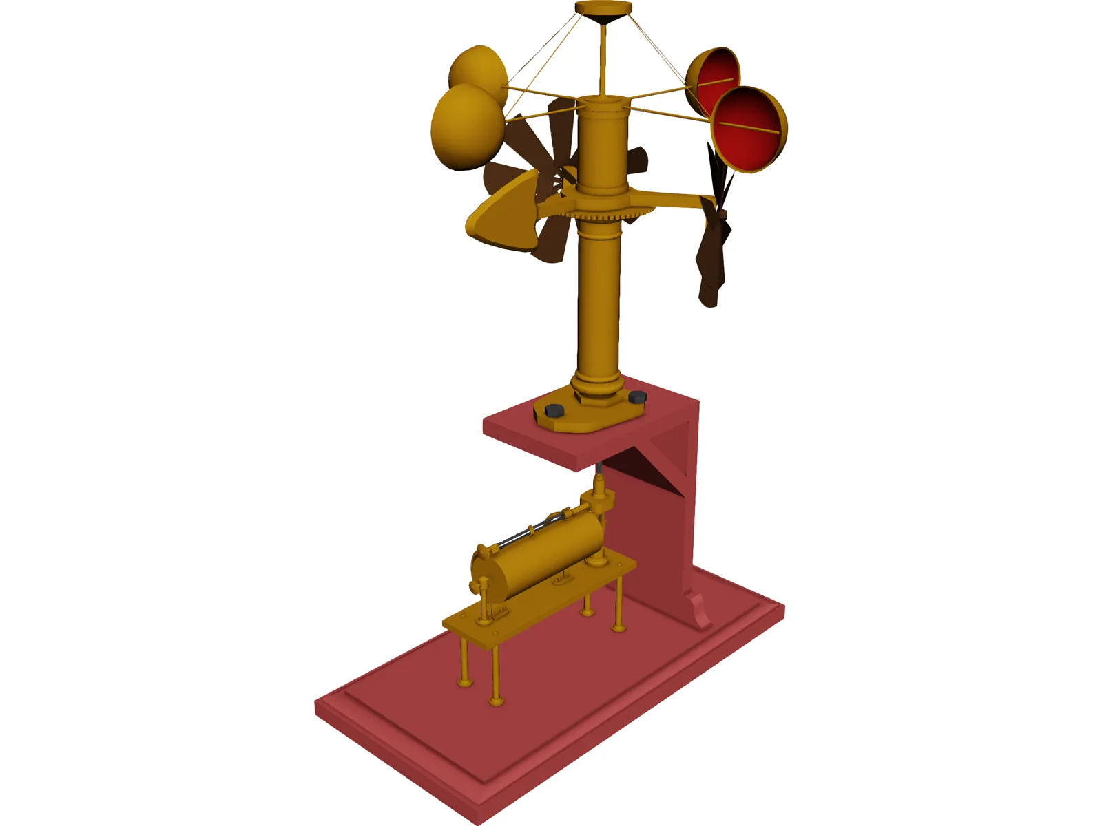 Anemometer 3D Model main preview