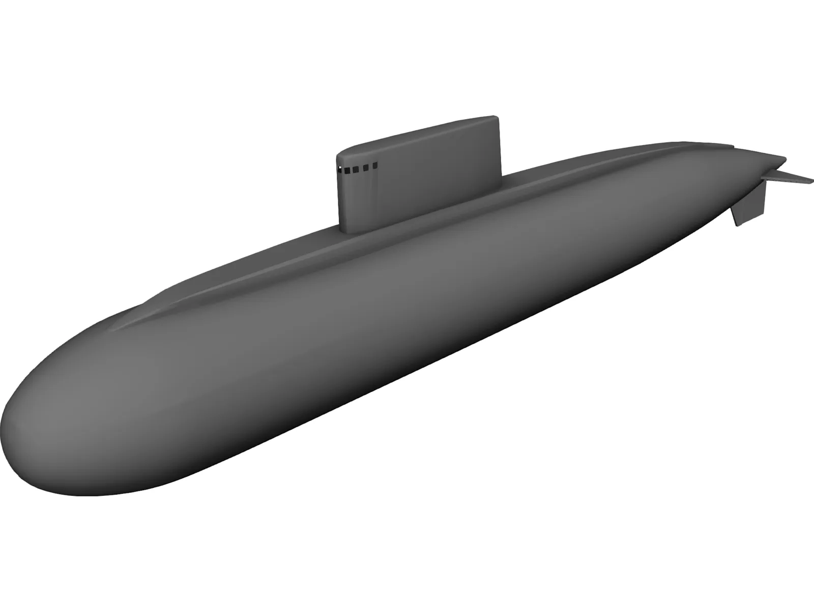 Kilo Russia Submarine 3D Model main preview