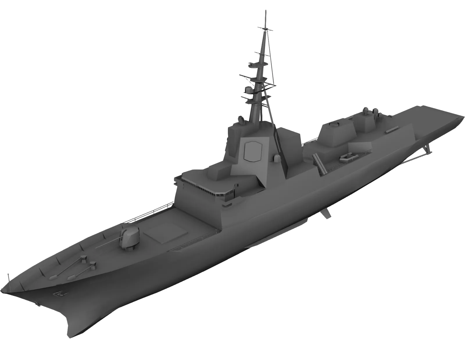 F-100 Norway Frigate 3D Model main preview