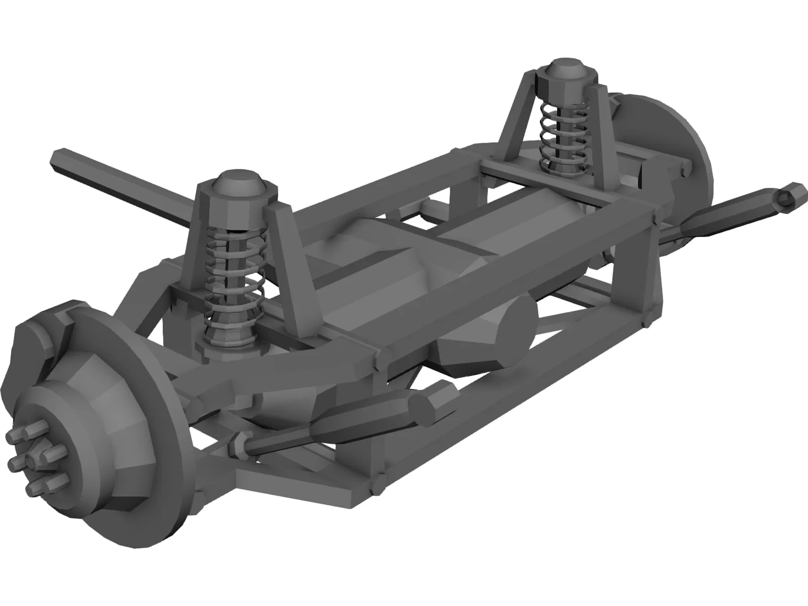 Rear Suspension 3D Model main preview
