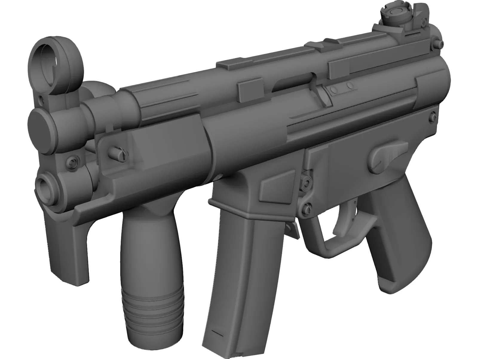 Heckler&Koch MP5K 3D Model main preview