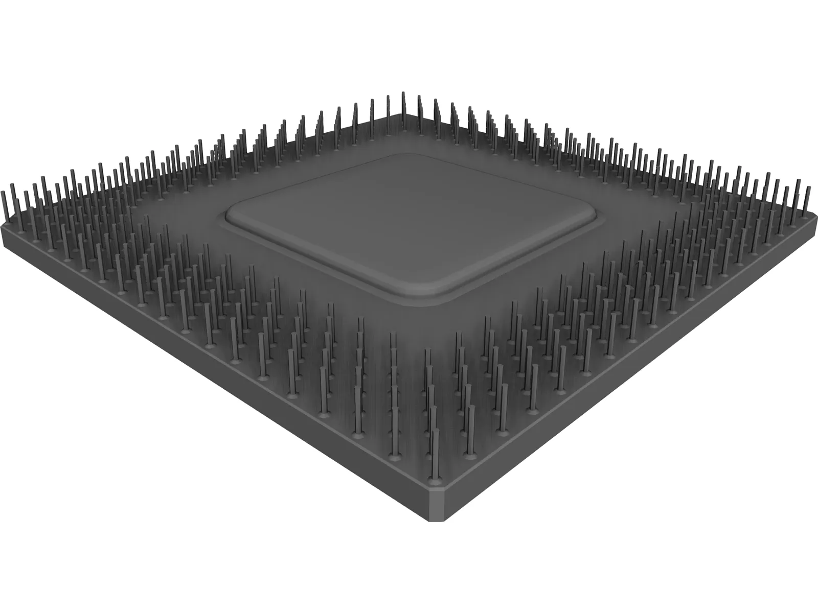 CPU Processor 3D Model main preview