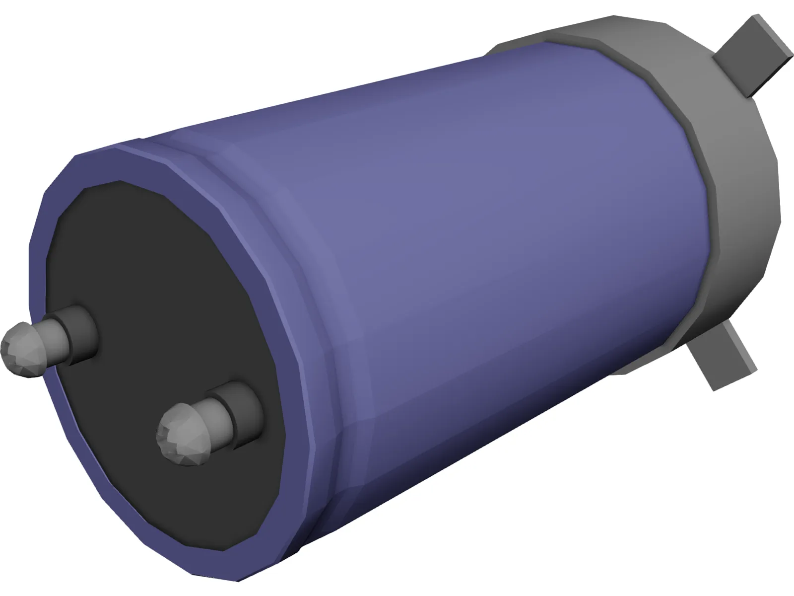 High Voltage Capacitor 3D Model main preview
