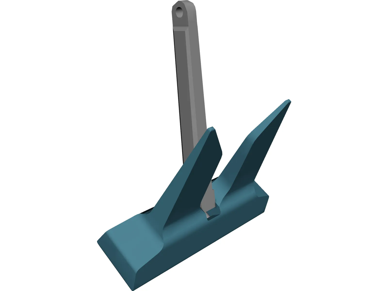 Danforth Anchor 3D Model main preview