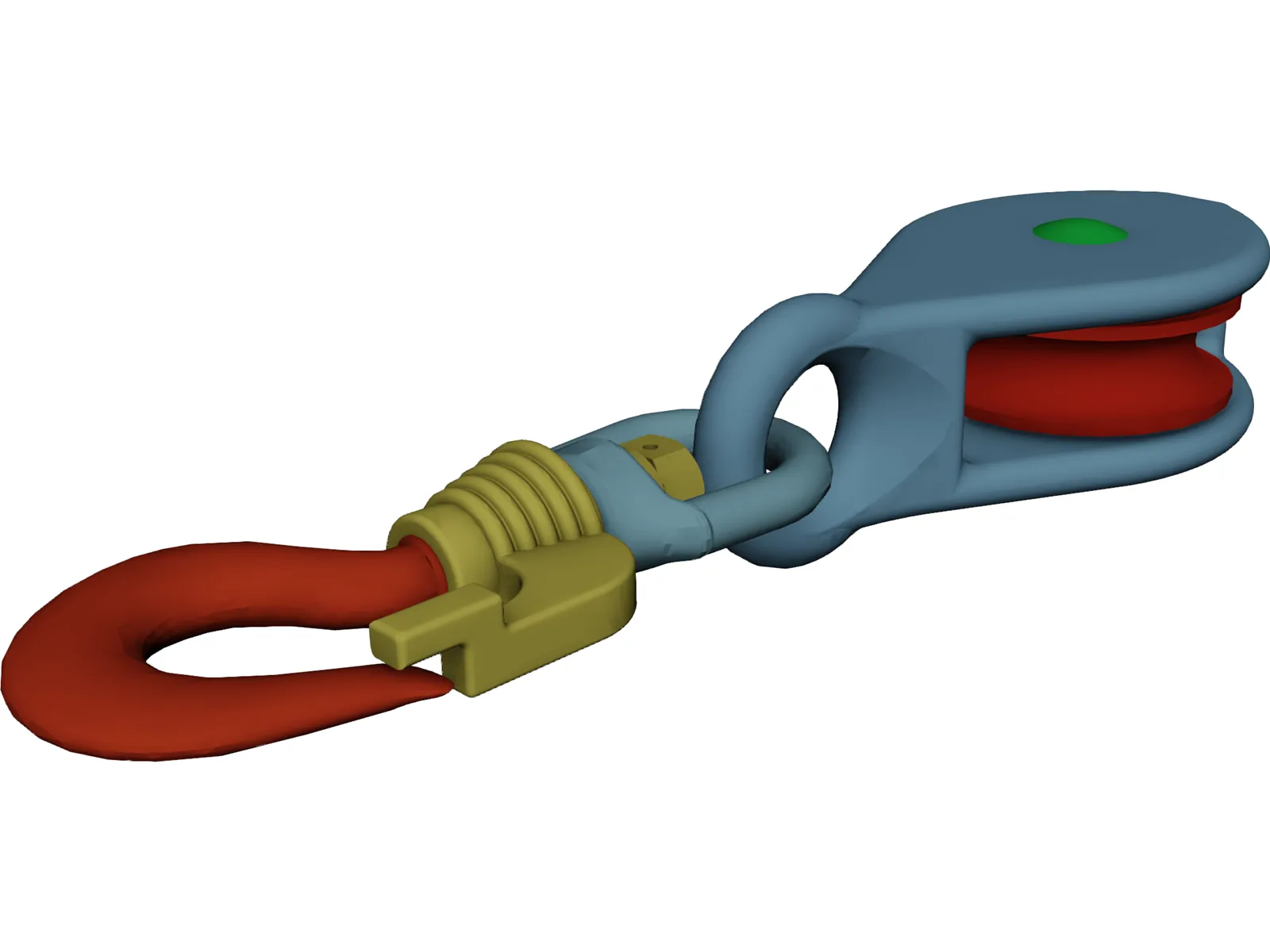 Crane Hook Small 3D Model main preview