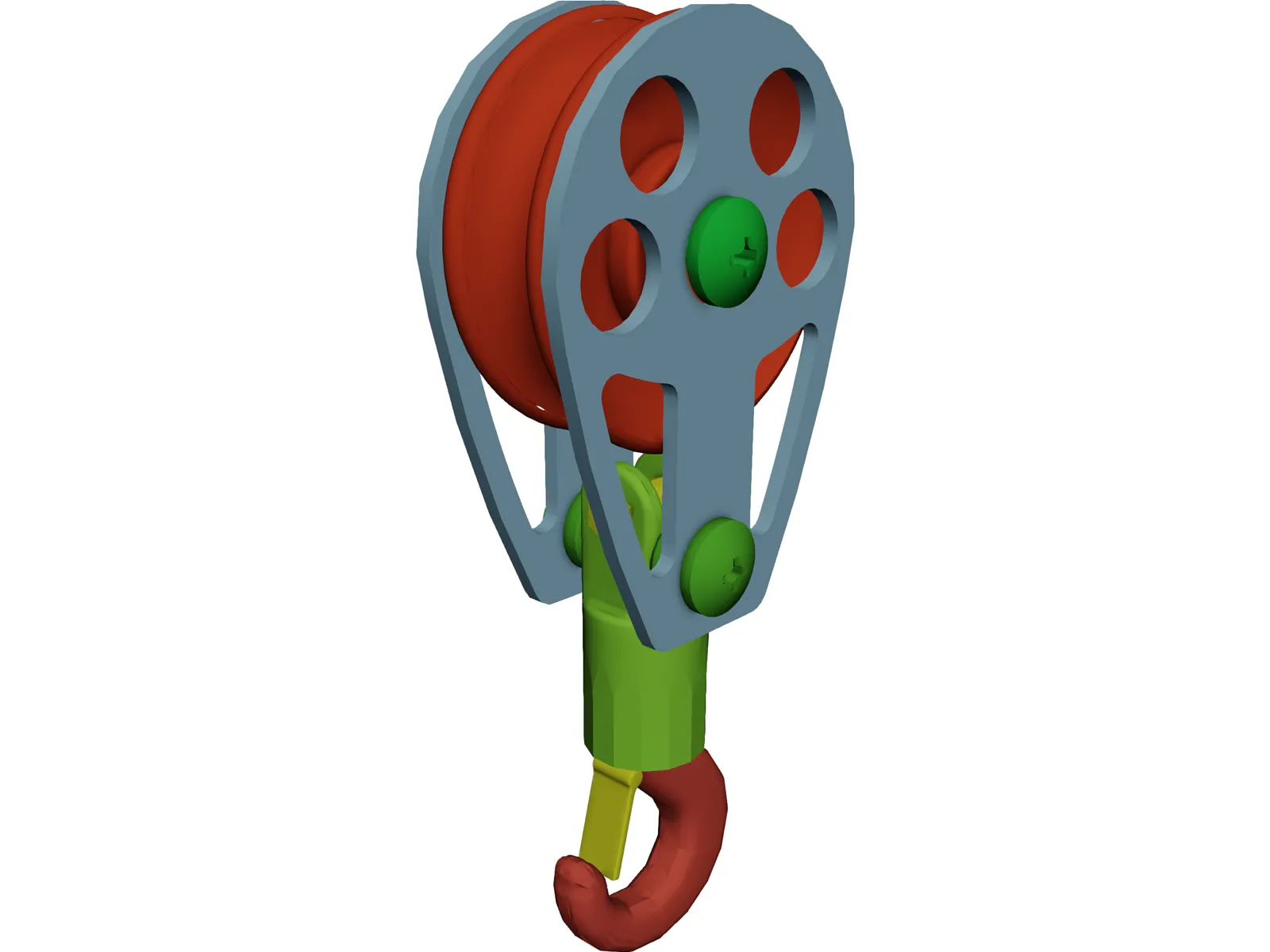 Crane Hook Medium 3D Model main preview