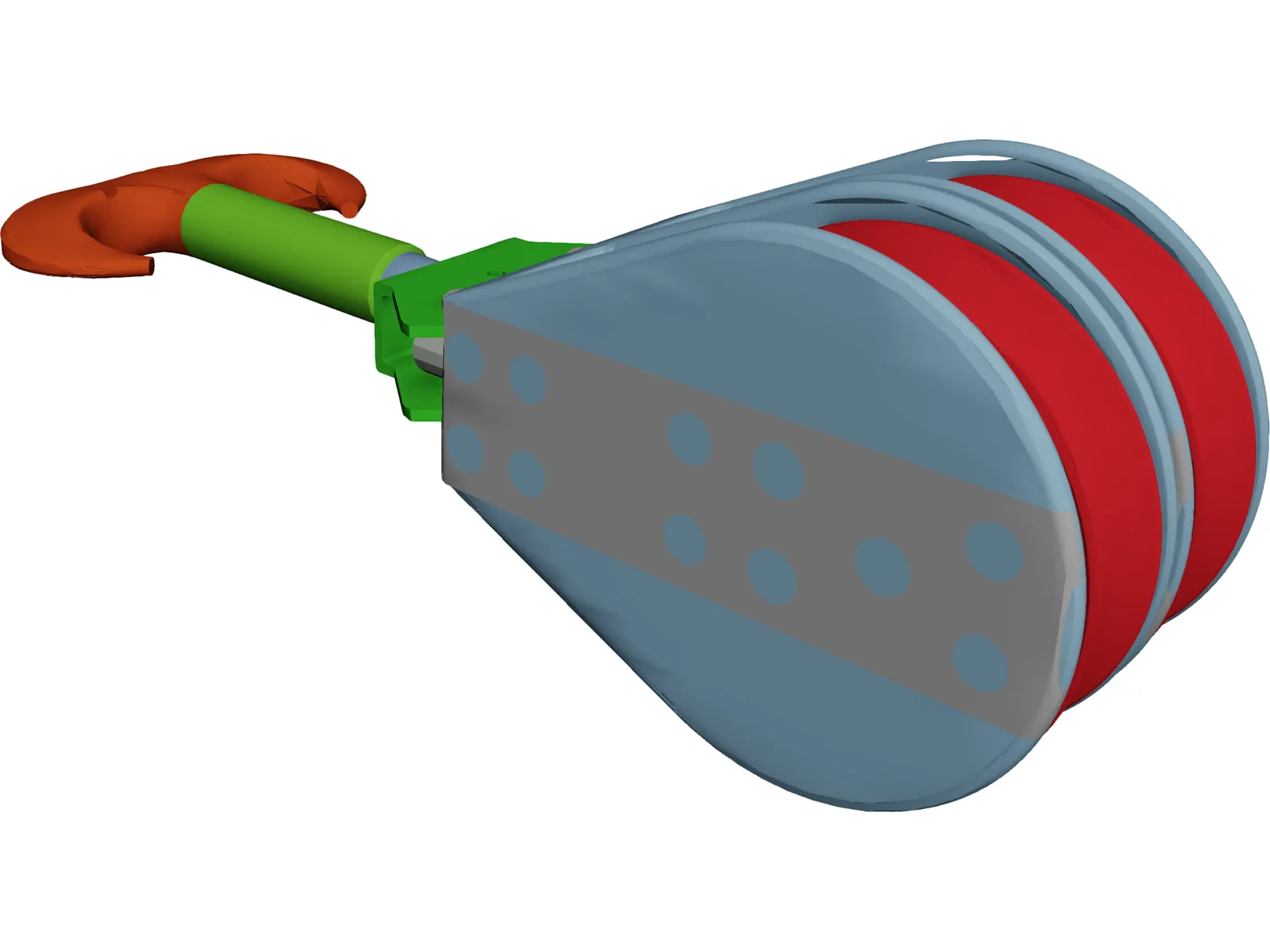 Crane Hook Large 3D Model main preview