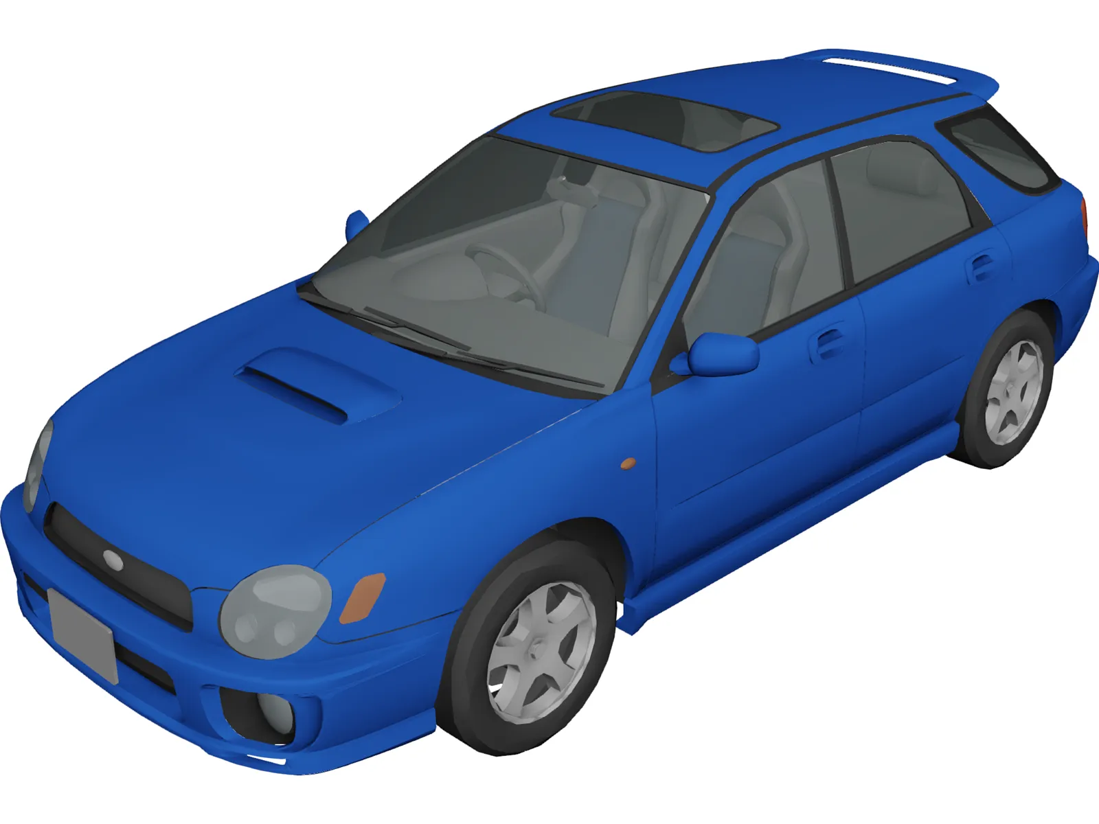 Subaru Impreza WRX Sport Wagon 3D Model main preview