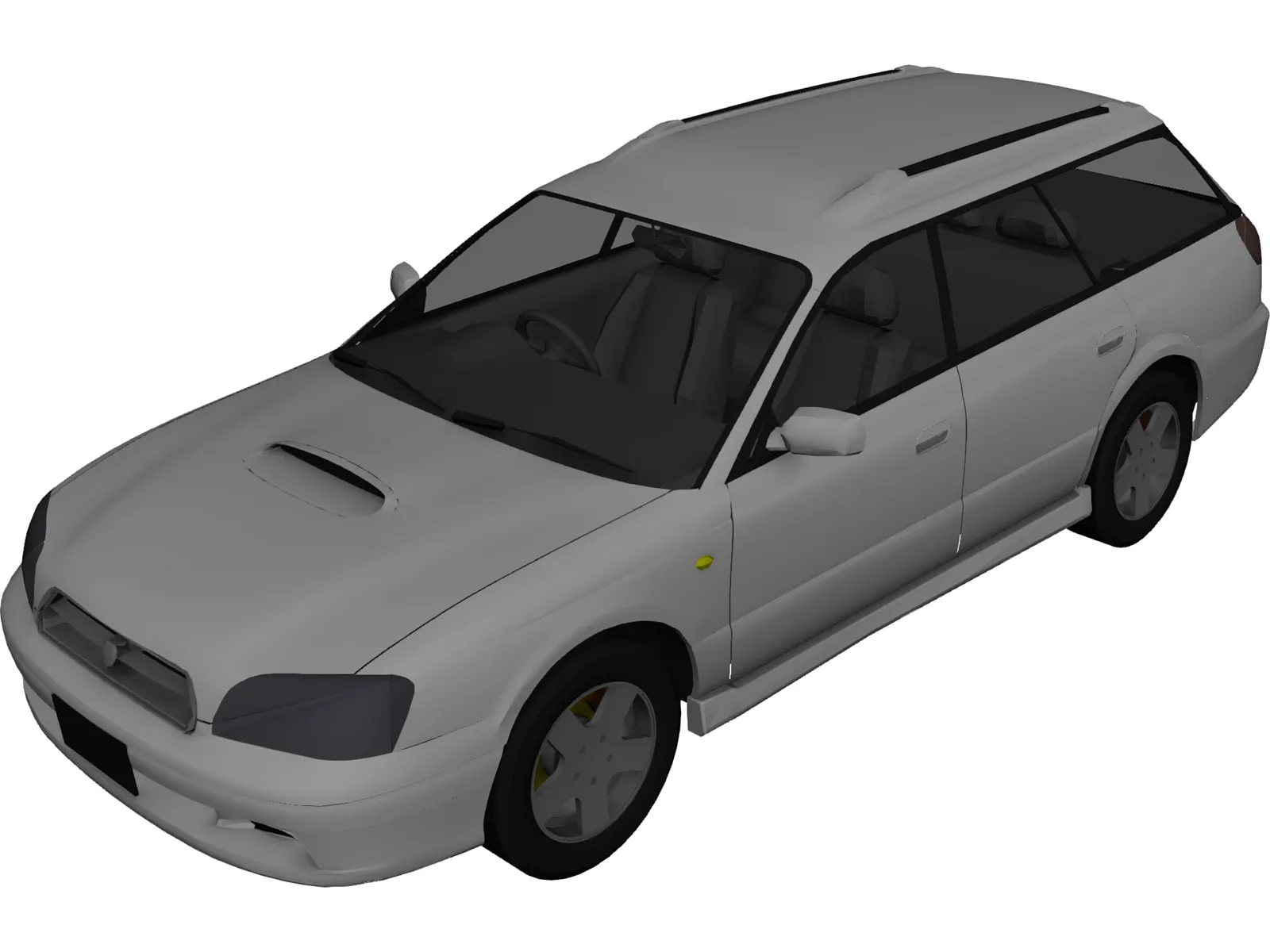 Subaru Legacy (1998) 3D Model main preview