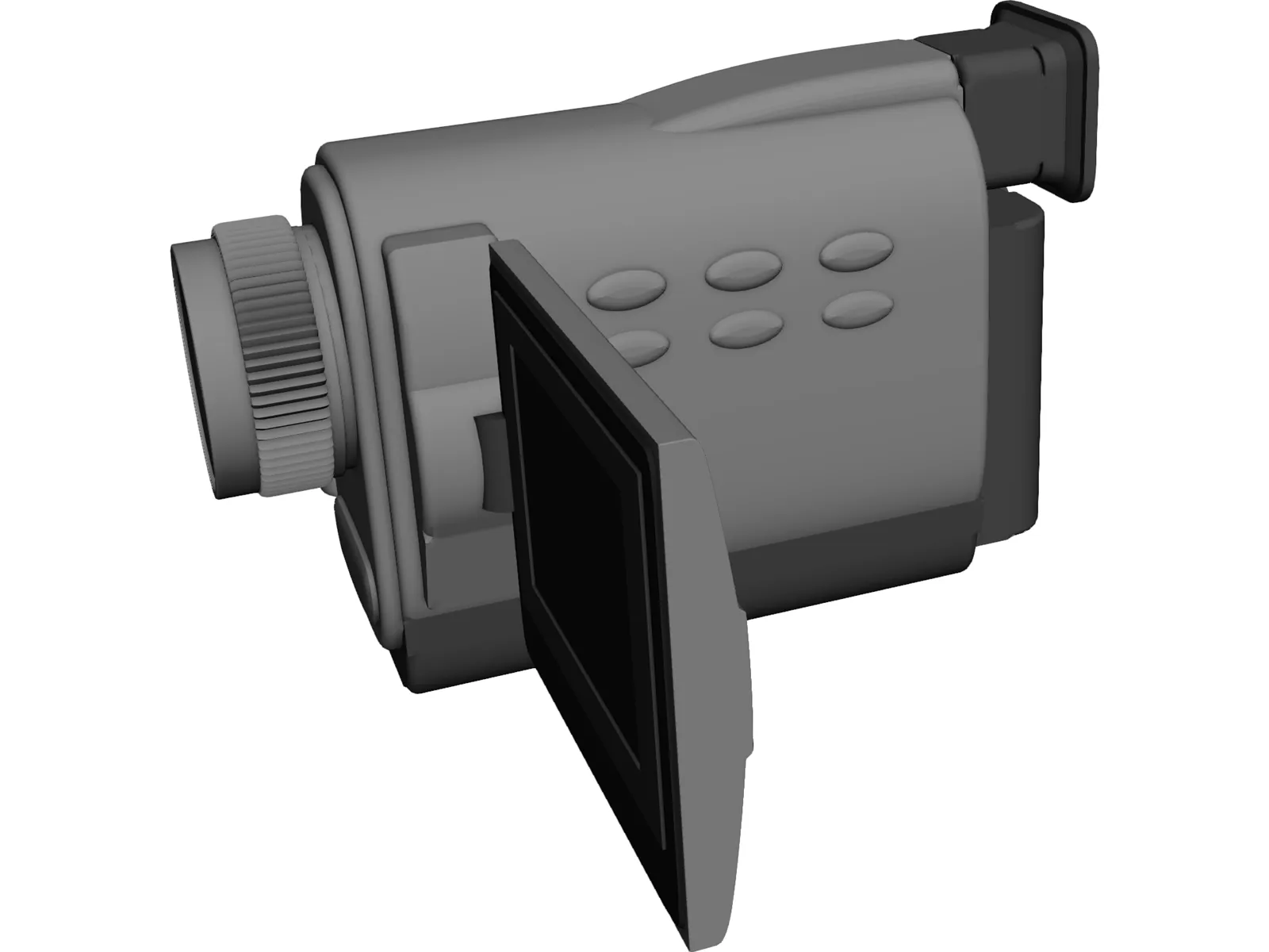 Hurst Video Camera 3D Model main preview