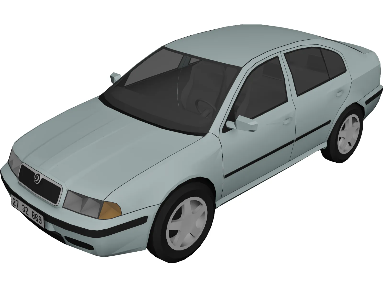 Skoda Octavia 3D Model main preview