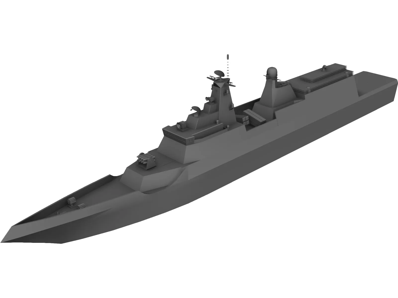 Russian Conceptual Frigate 3D Model main preview