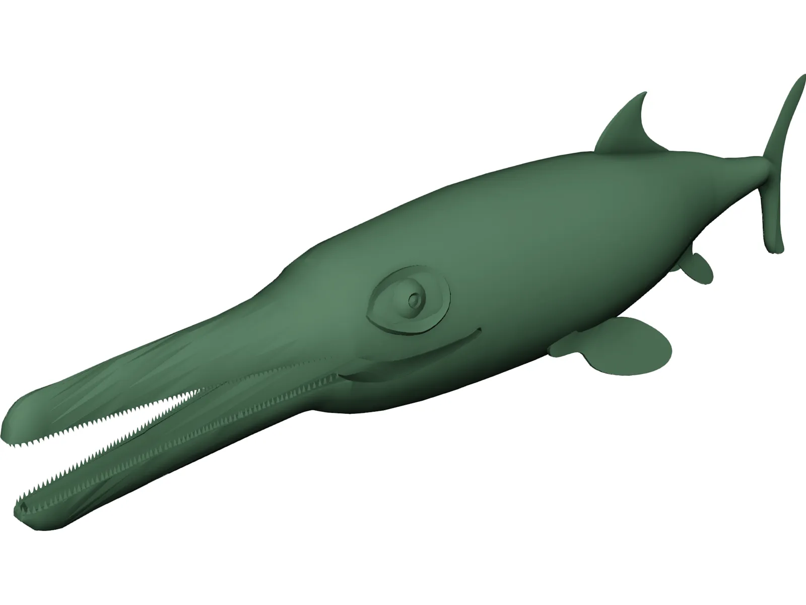 Ictiosaurus 3D Model main preview