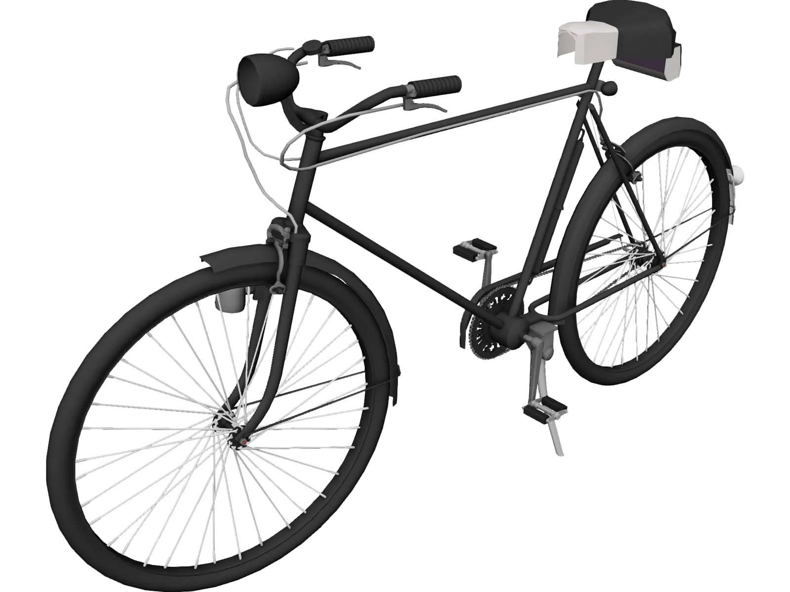 Bicycle JC Higgins 3spd English 3D Model main preview