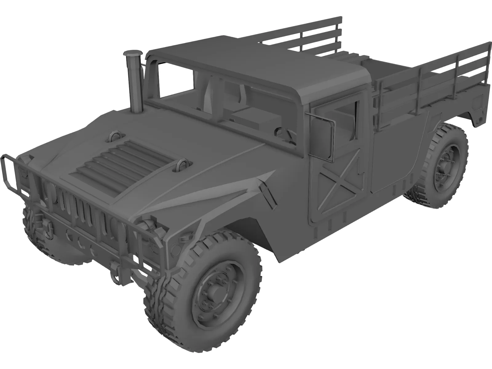 HUMVEE 2-door 3D Model main preview