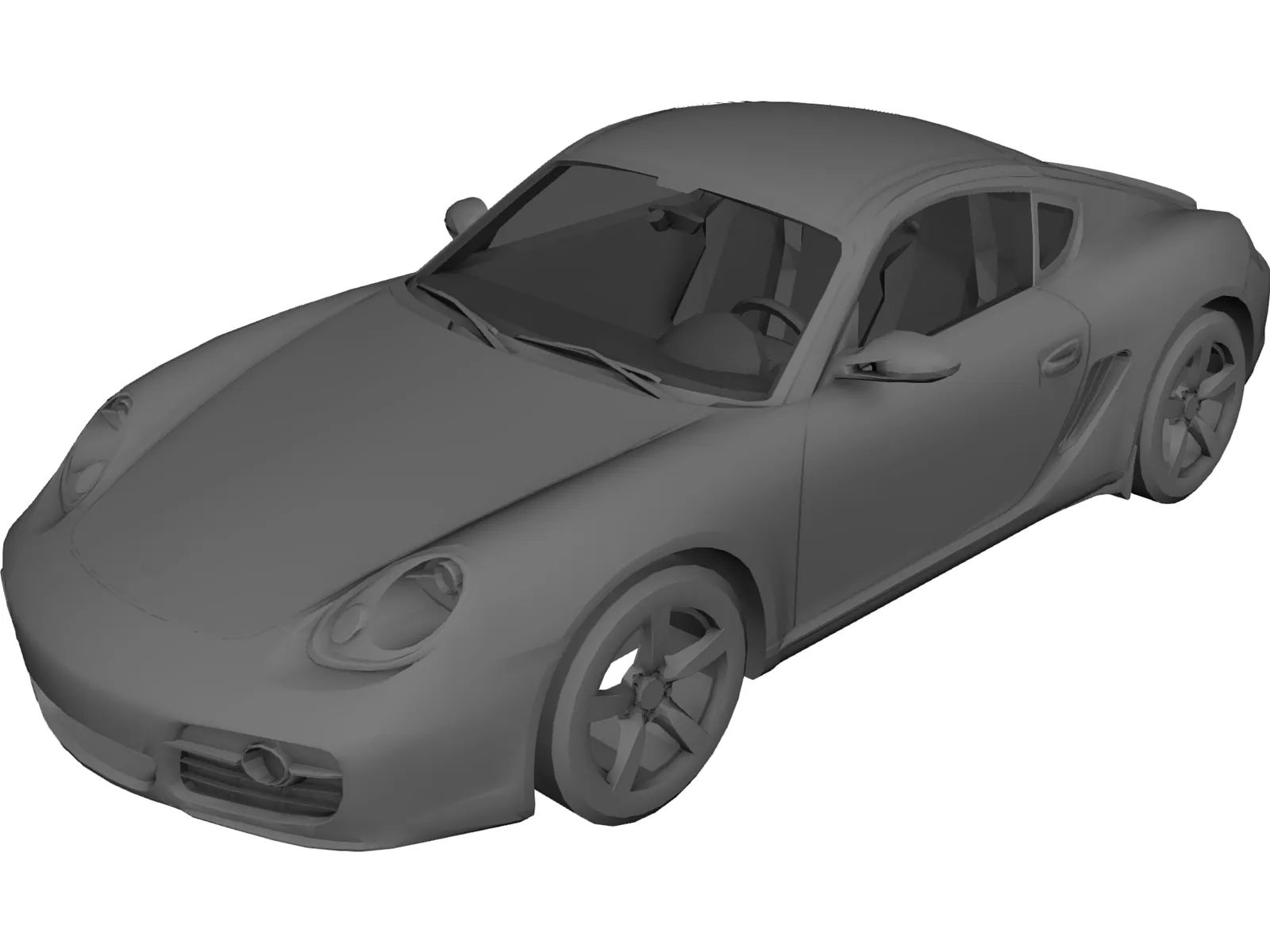 Porsche Cayman S 3D Model main preview