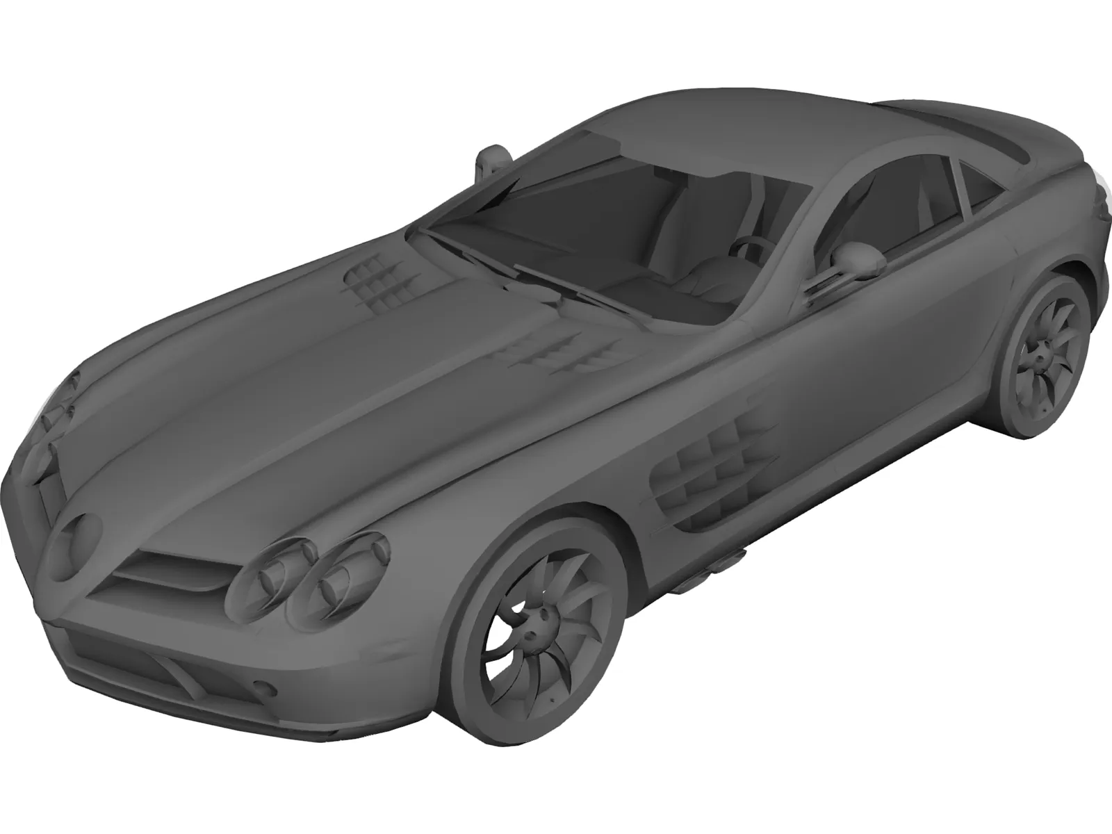 Mercedes-Benz SLR McLaren 3D Model main preview