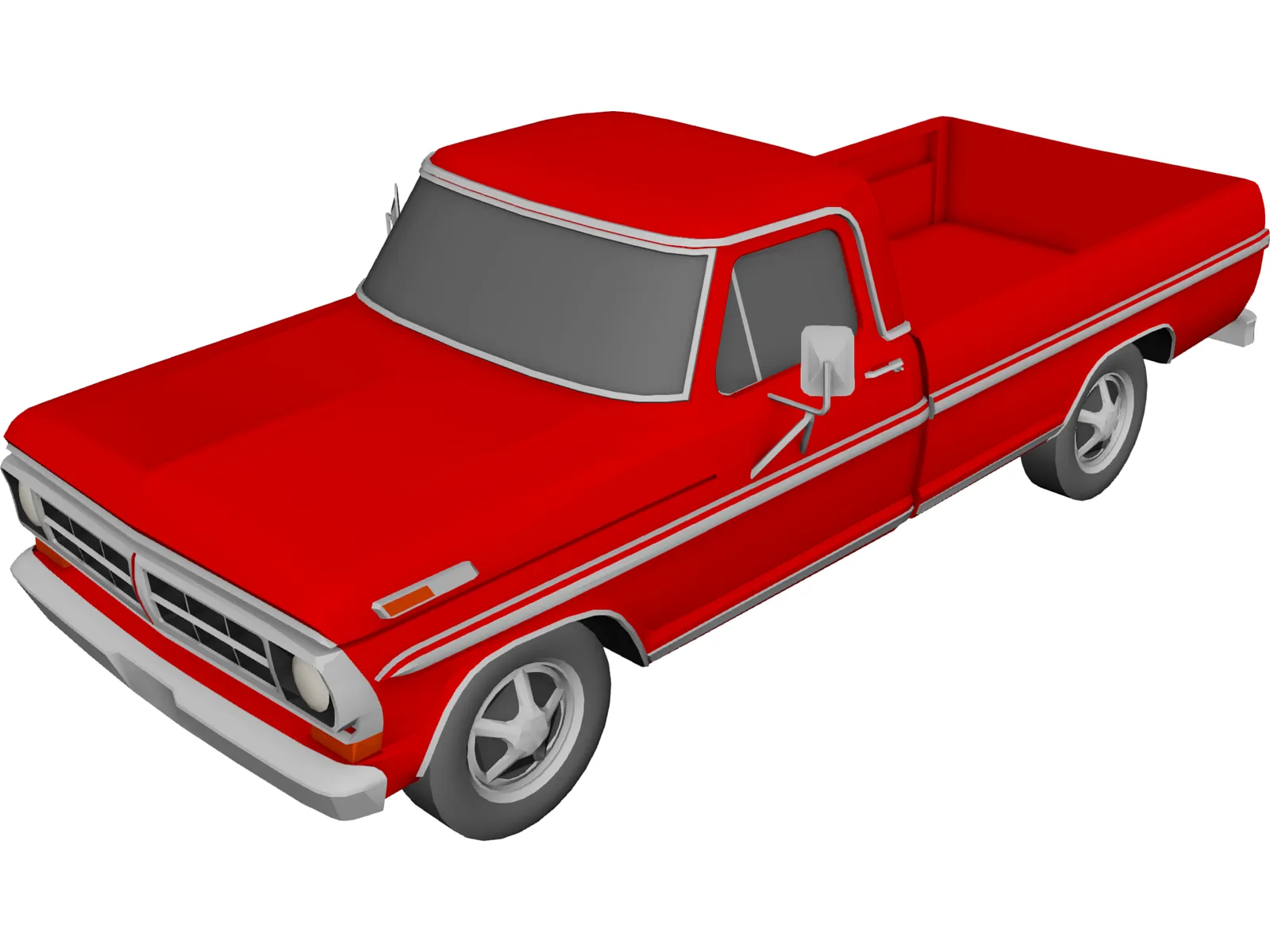 Ford Pickup (1971) 3D Model main preview