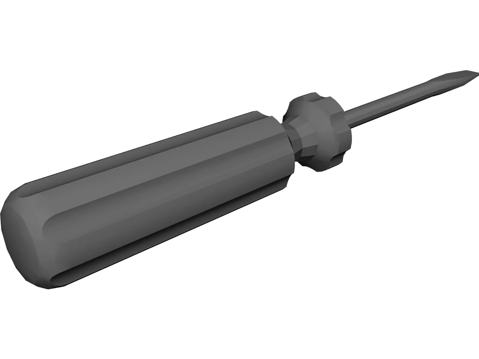 Flathead Screw Driver 3D Model main preview