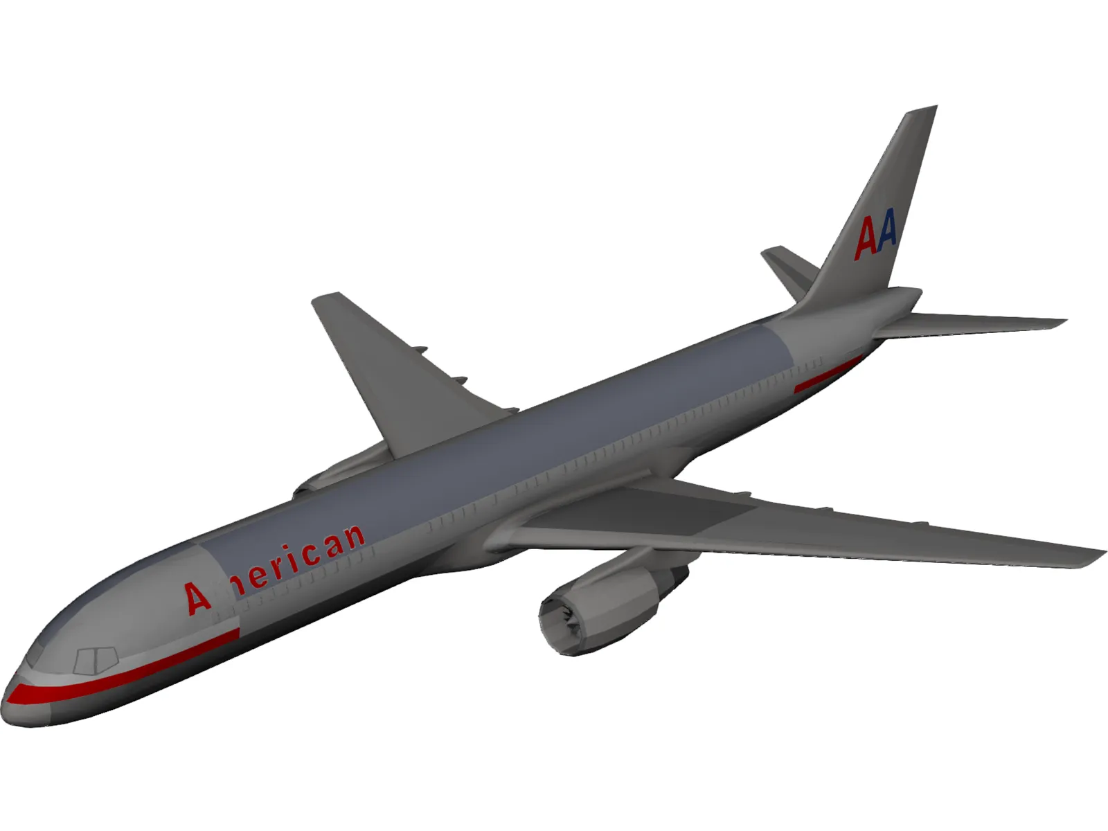 Boeing 757-200 3D Model main preview