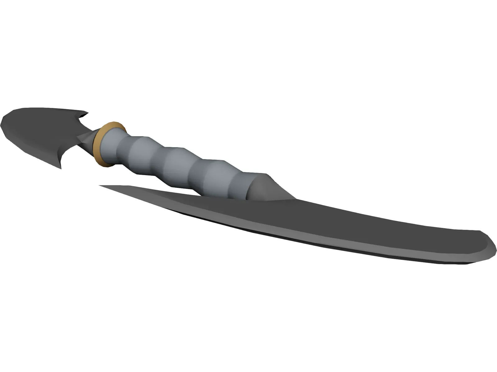 Double Mini Hand Axe 3D Model main preview