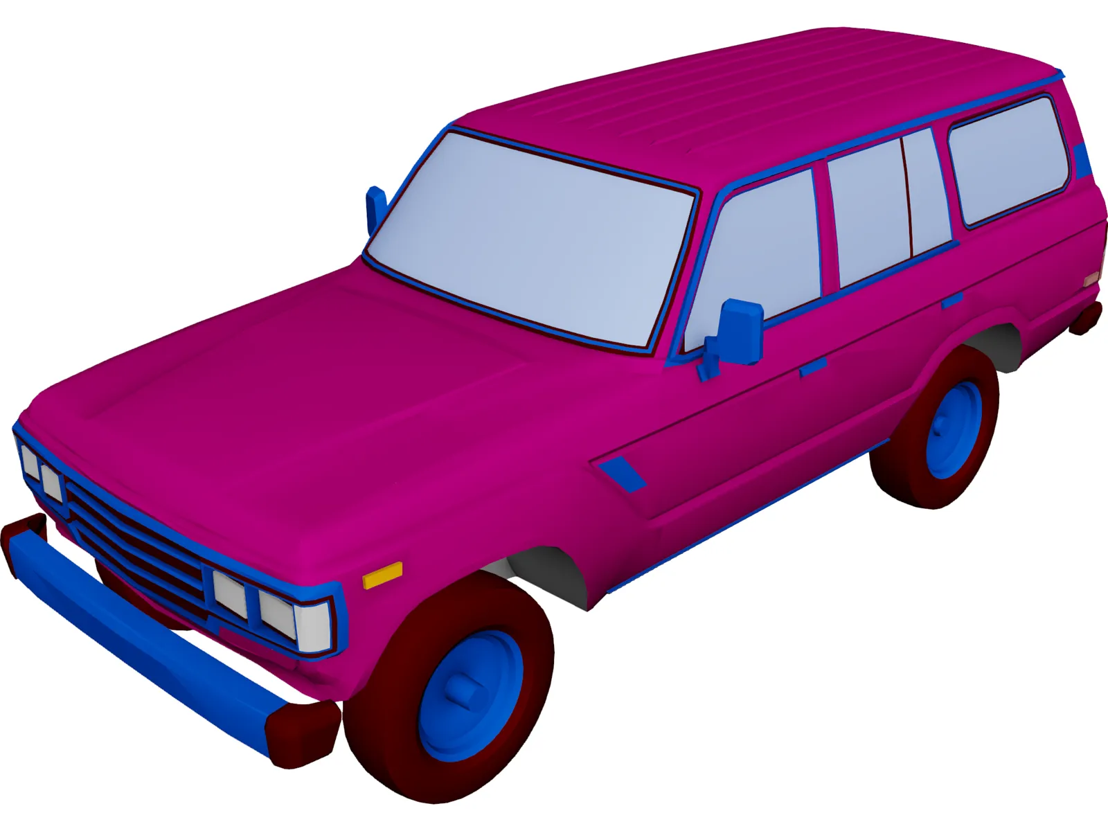 Toyota Land Cruiser 3D Model main preview