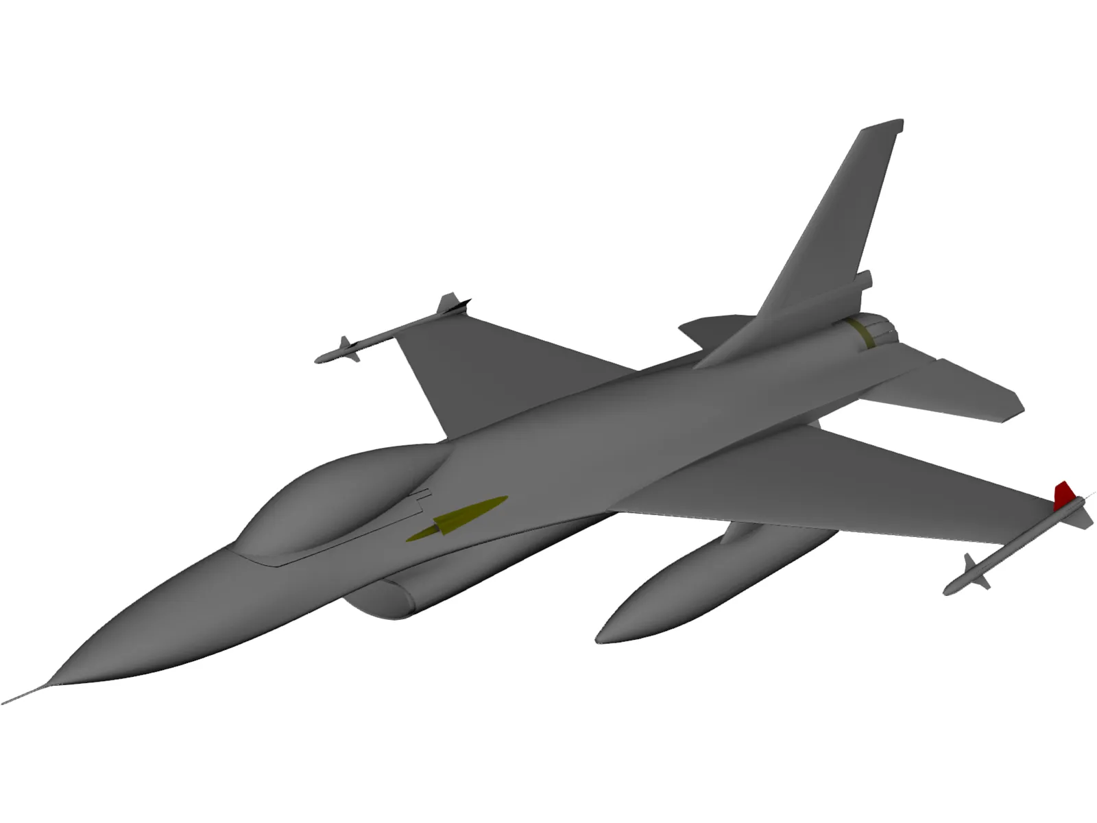 F-16 3D Model main preview