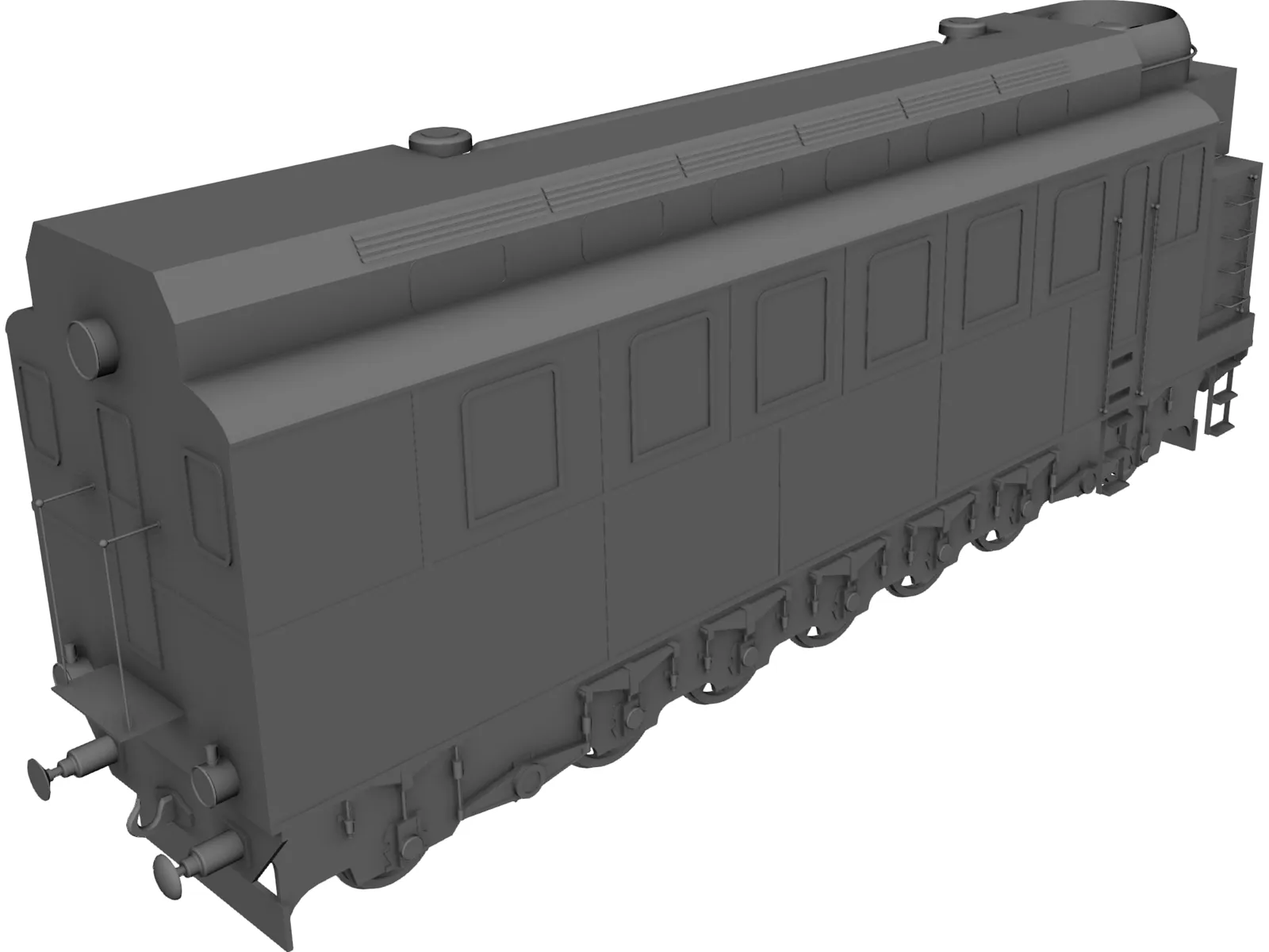 Lomonosov Train 3D Model main preview