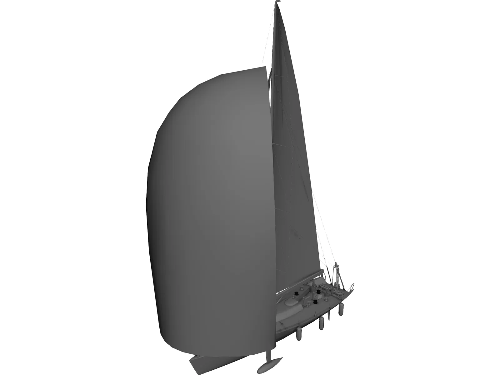 Volvo 60 3D Model main preview