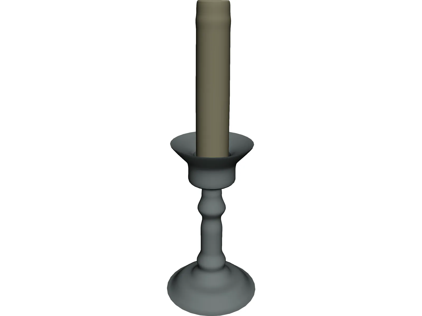 Candle 3D Model main preview