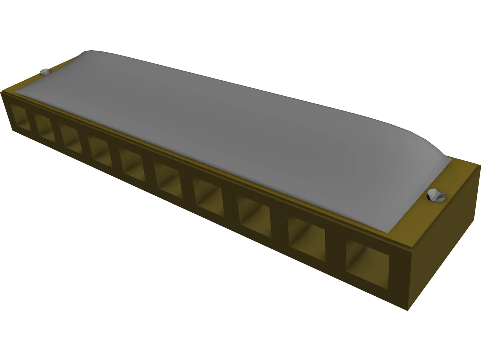 Mouth Organ 3D Model main preview
