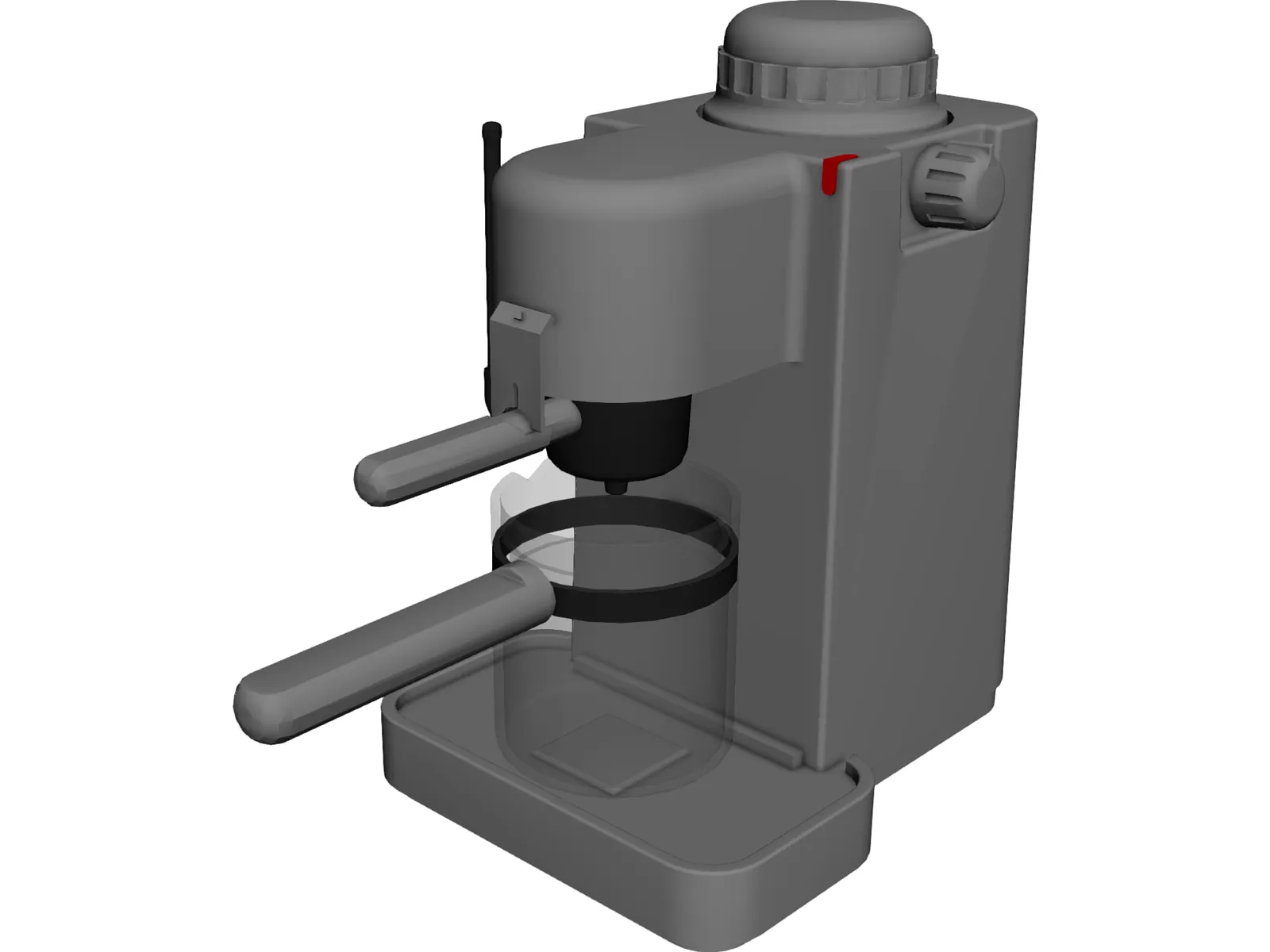Espresso Coffee Maker 3D Model main preview