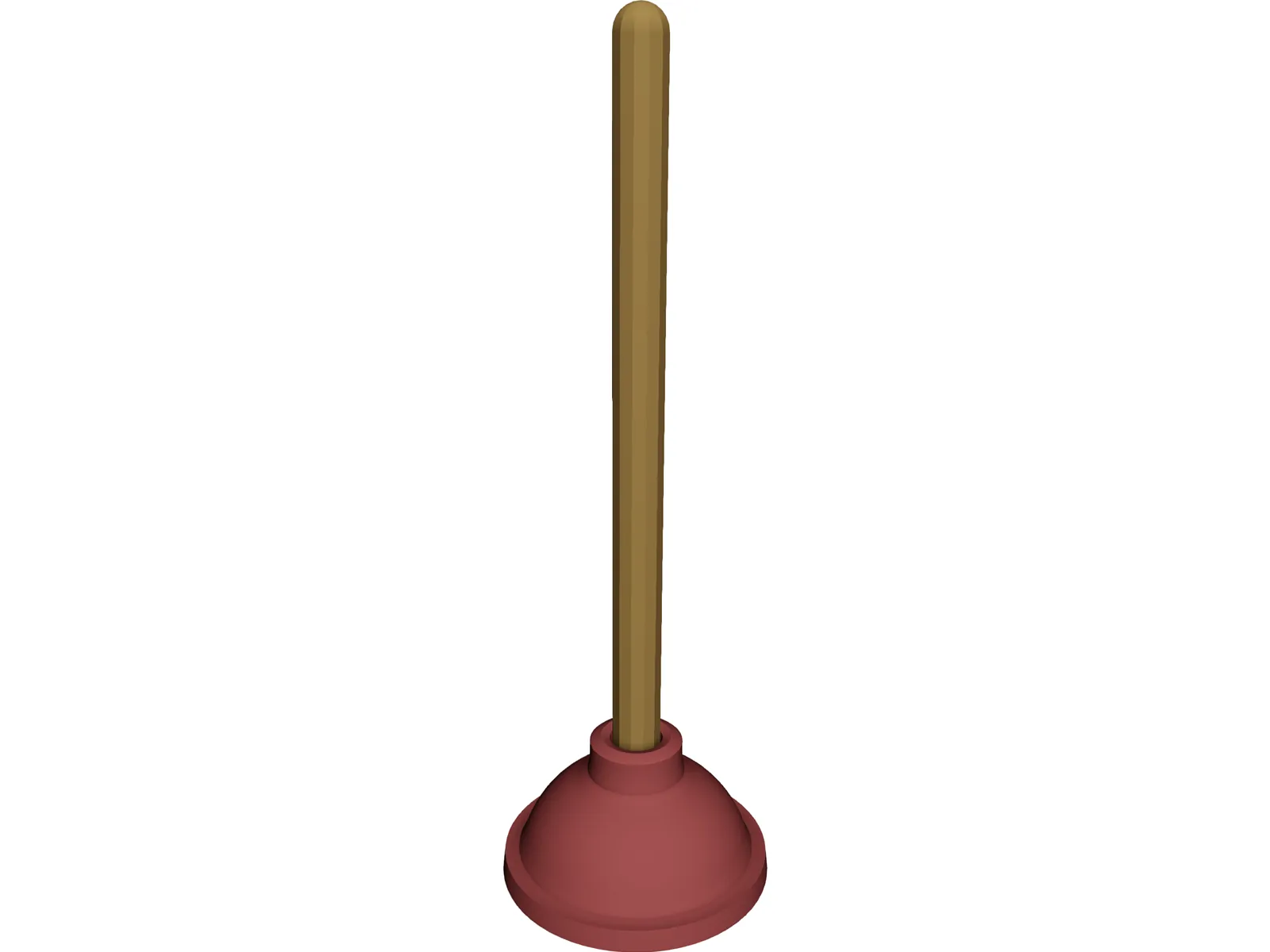 Plunger 3D Model main preview