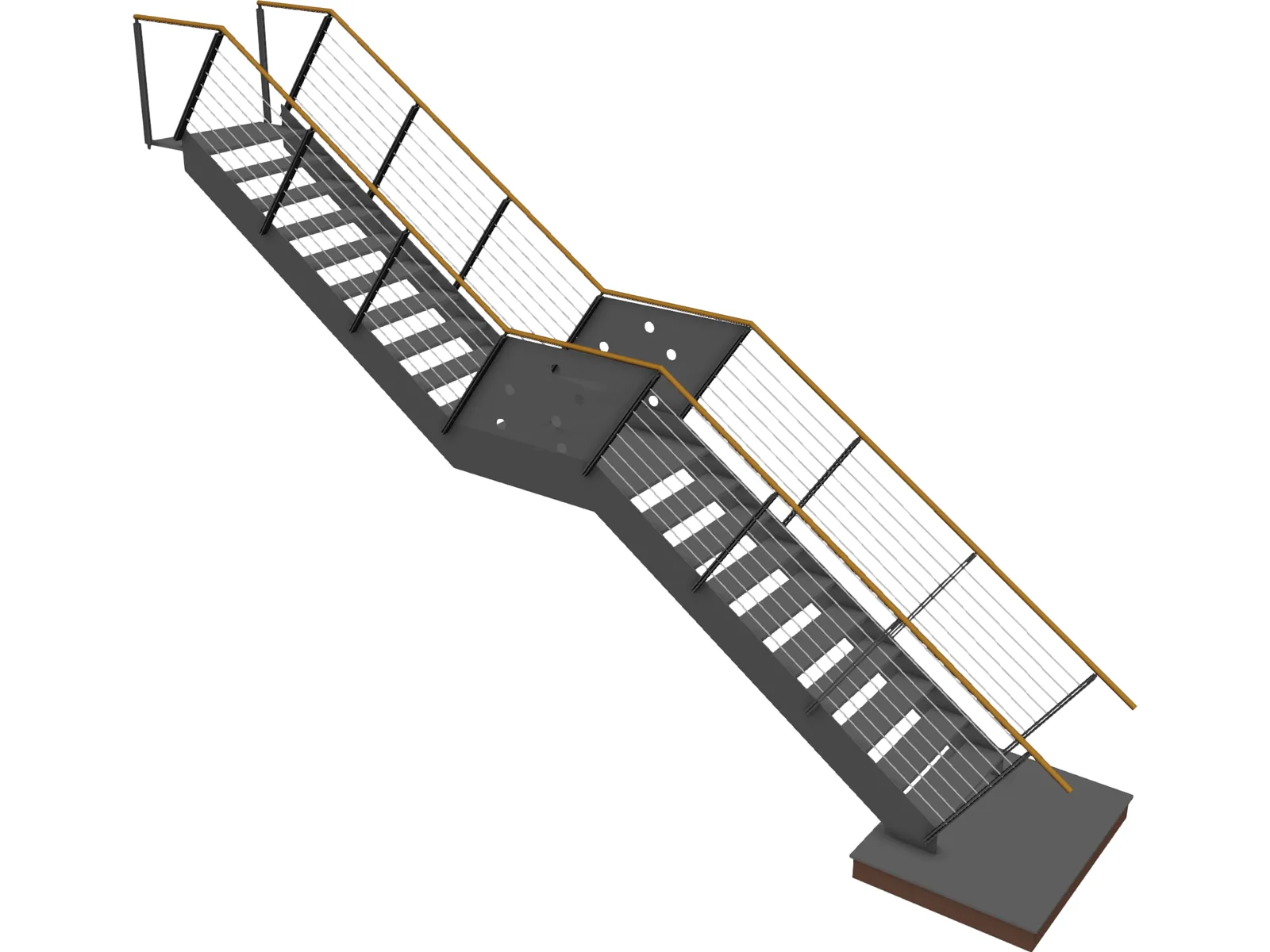 Stairs 3D Model main preview