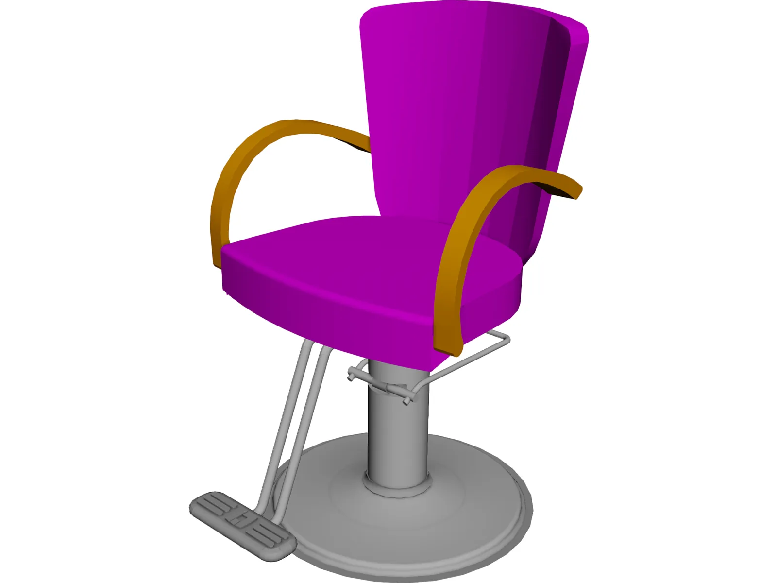 Takara Belmont Liu Hair Styling Chair 3D Model main preview