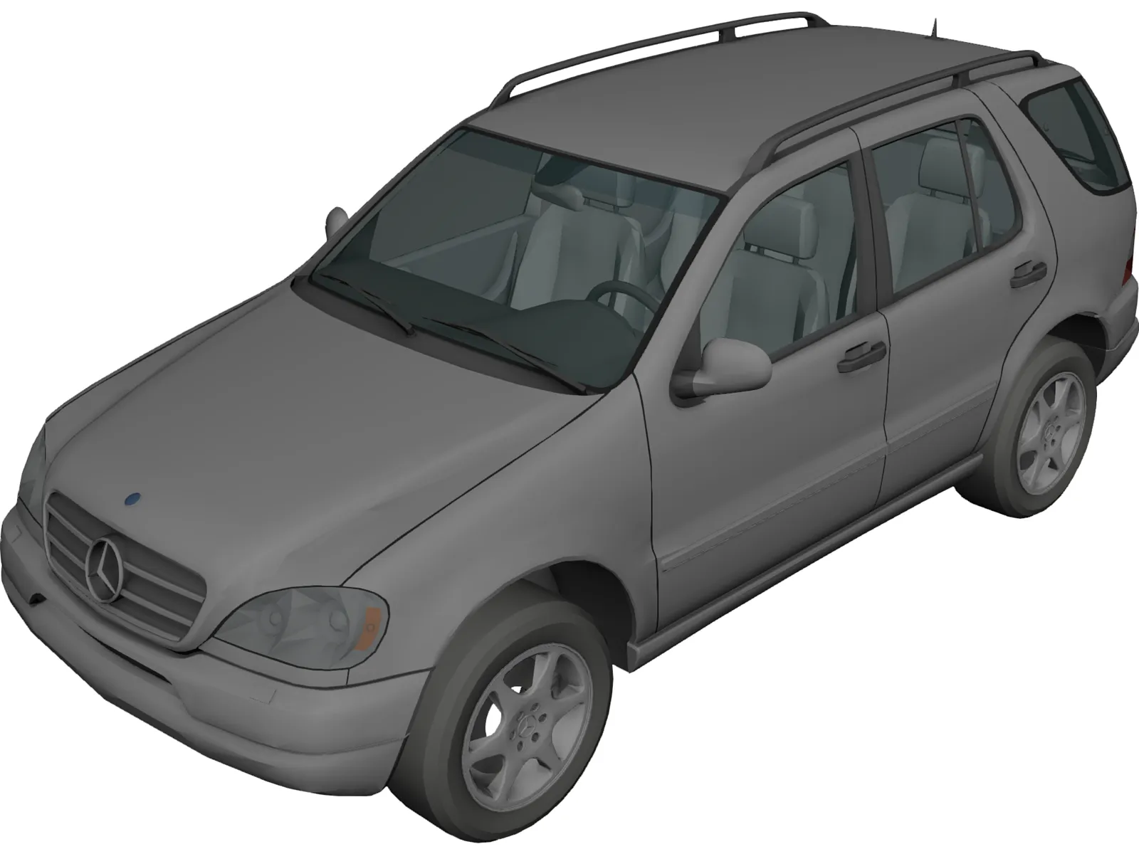 Mercedes-Benz M-class (2006) 3D Model main preview