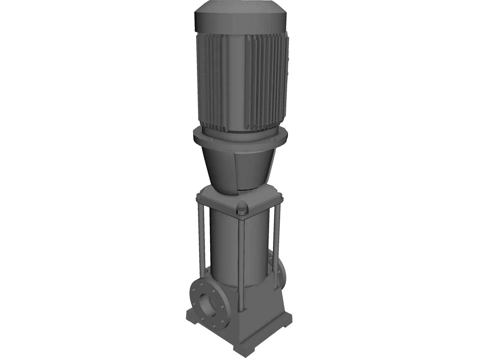 Grundfos Pump 3D Model main preview