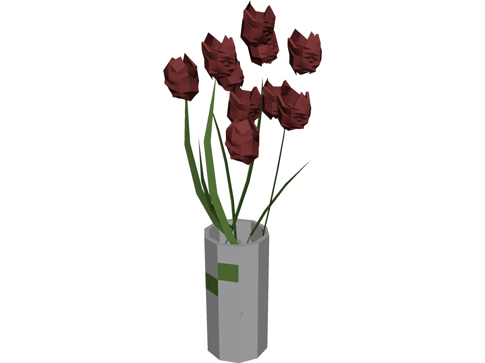 Flowers 3D Model main preview