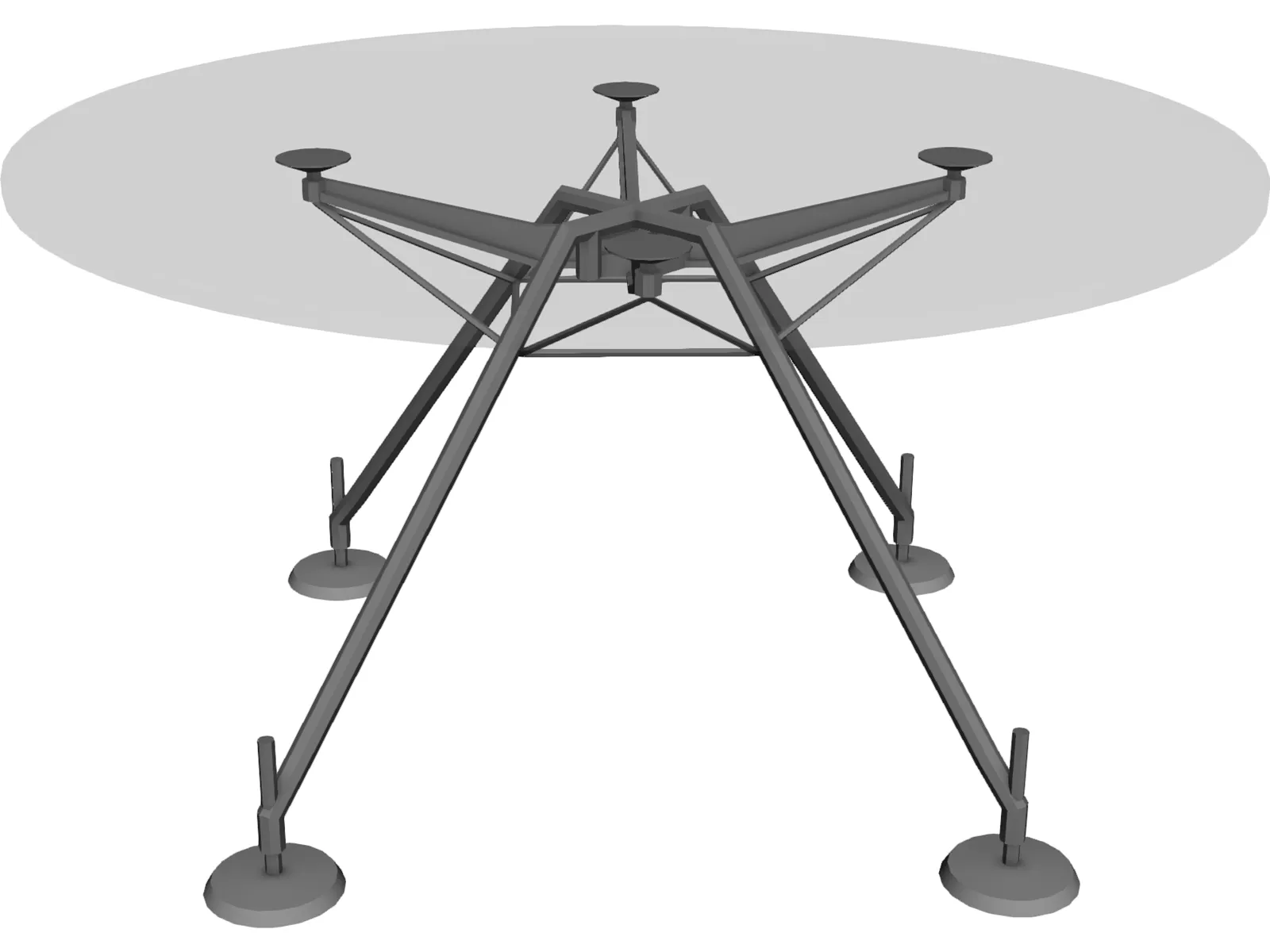 Table Hi-Tech 3D Model main preview