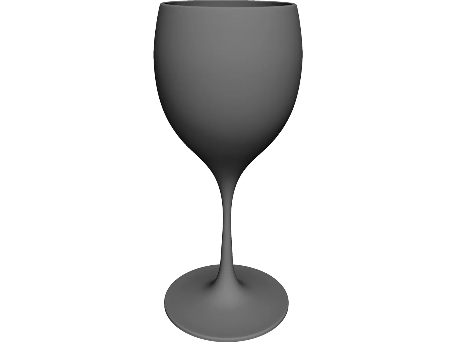 Wine Glass 3D Model main preview