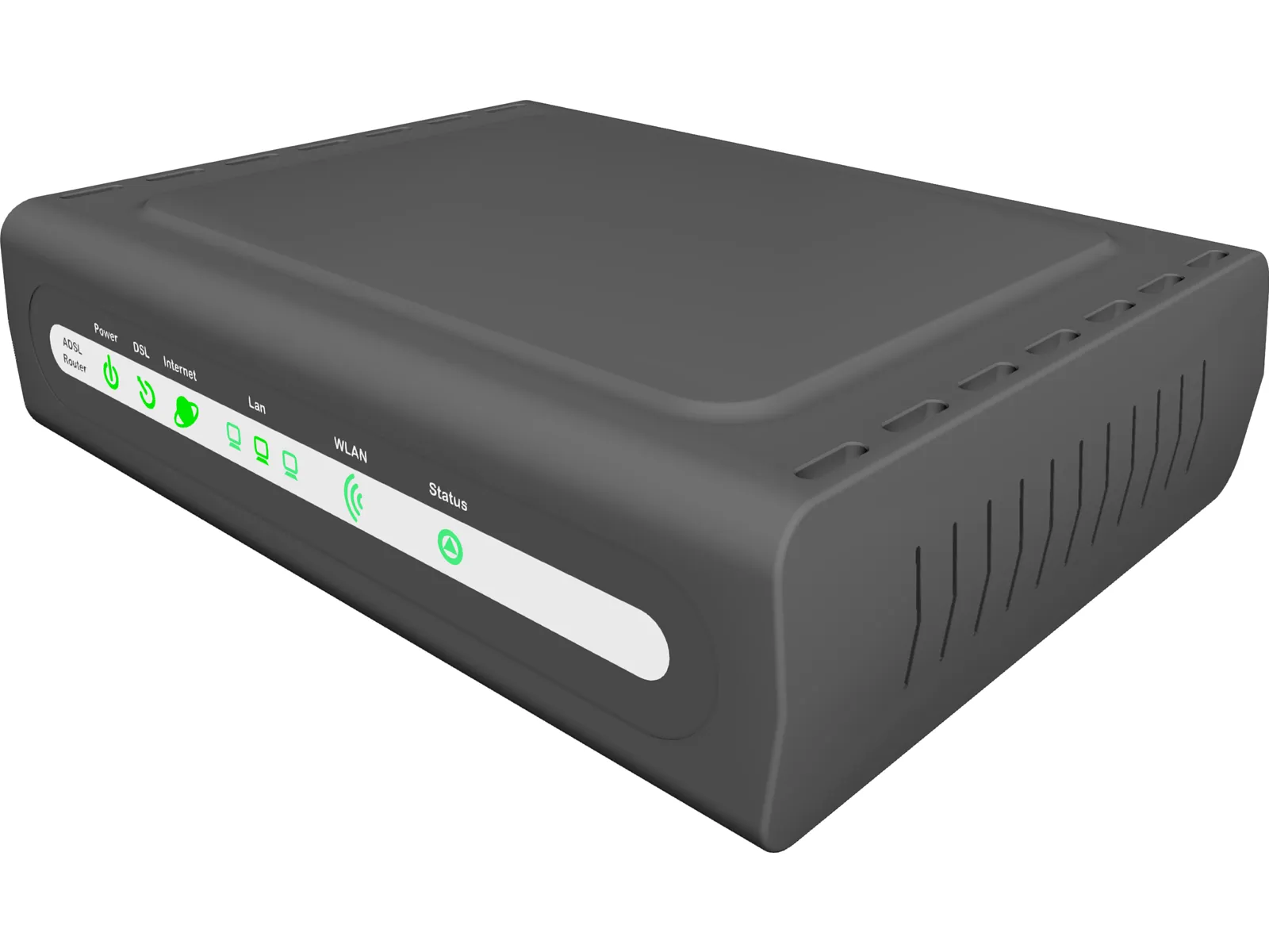 D-Link ADSL Router 3D Model main preview