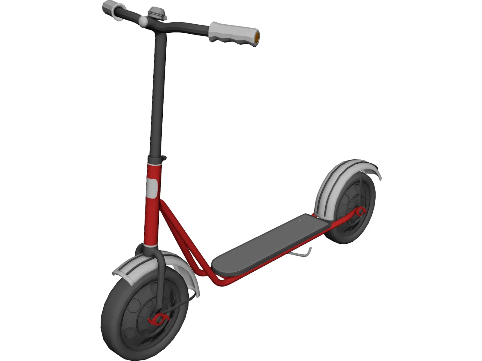 Central Scooter 3D Model main preview