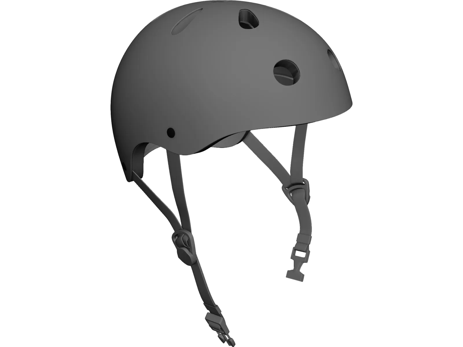 Bike Helmet 3D Model main preview